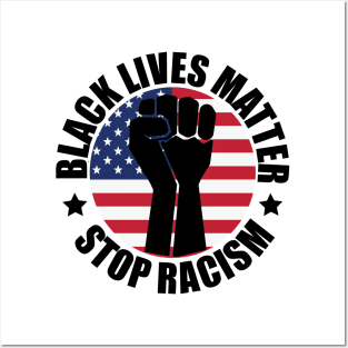 BLM Stop Racism Posters and Art